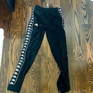 Kappa track pants,XS and black